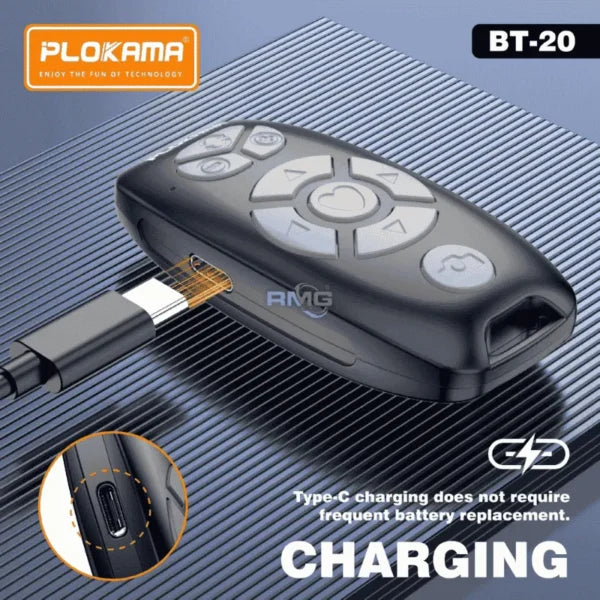 📸 الإكسسوار السحري لراحة يدك وصناعة فيديوهاتك! ريموت PLOKAMA BT-20 لجميع الهواتف 🌟